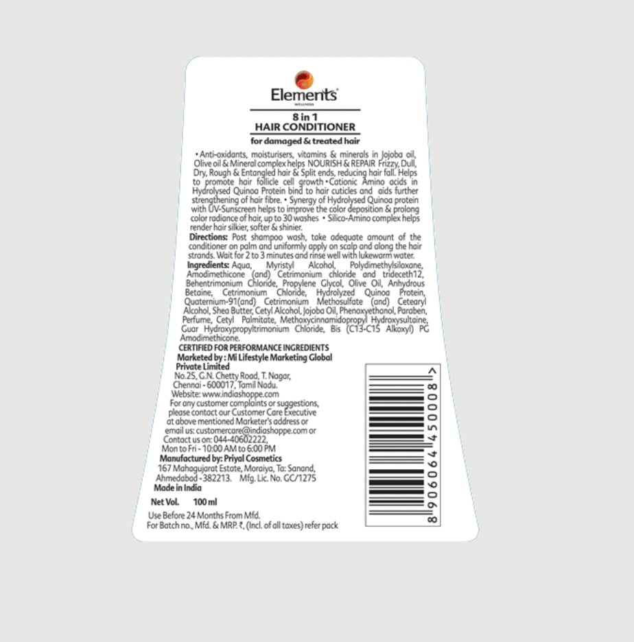Elements Wellness 8 in 1 Hair Conditioner (100ml)