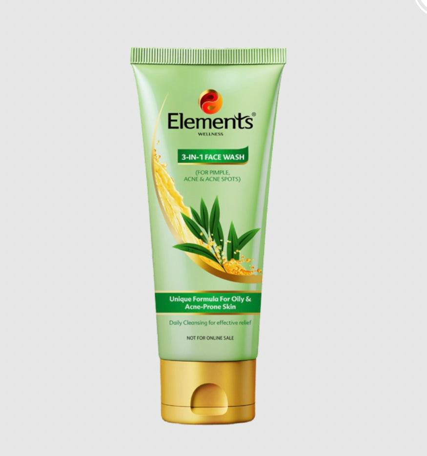 Elements Wellness 3-in-1 Face Wash (60g)