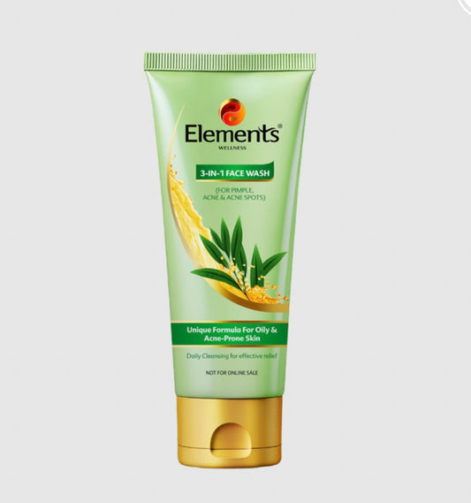 Elements Wellness 3-in-1 Face Wash (60g)