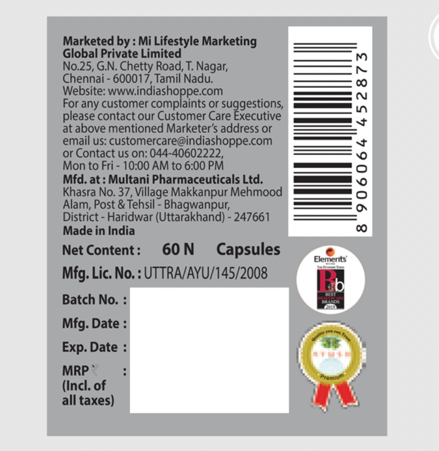 Elements Wellness Below 37 (60 Capsules)