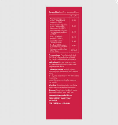 Elements Wellness Pro Nasika Nasal Spray (20ml)