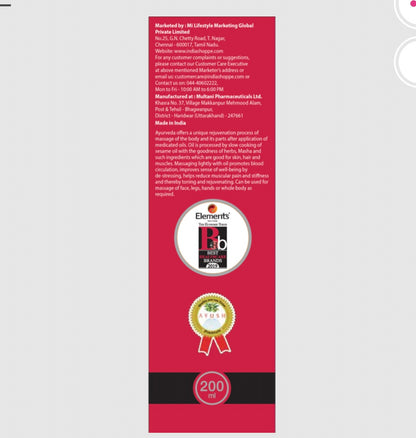 Elements Wellness Champi Champion Taila (200ml)