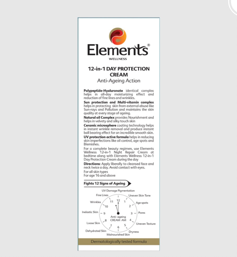 Elements Wellness 12-in-1 Day Protection
Cream (25ml)