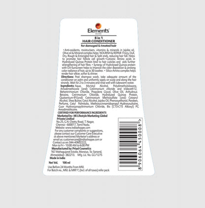 Elements Wellness 8 in 1 Hair Conditioner (100ml)