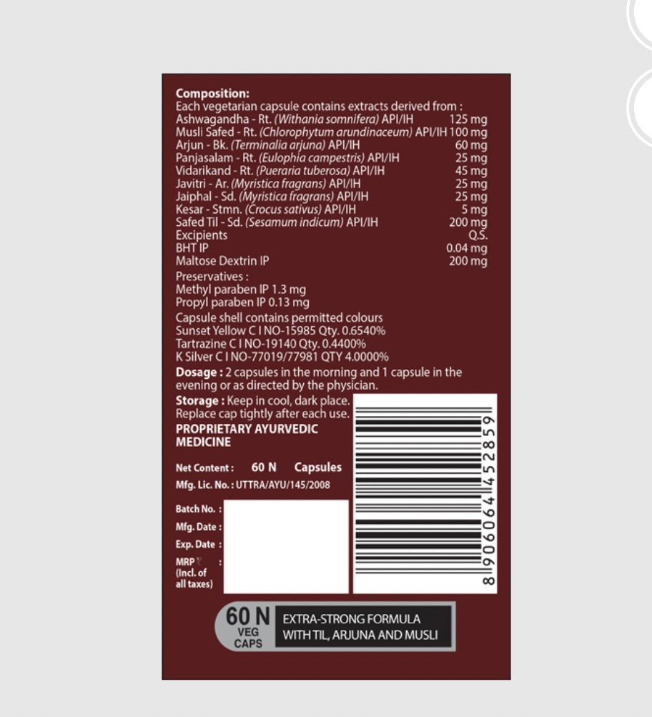 Elements Wellness Man Shakti-Man (60
Capsules)