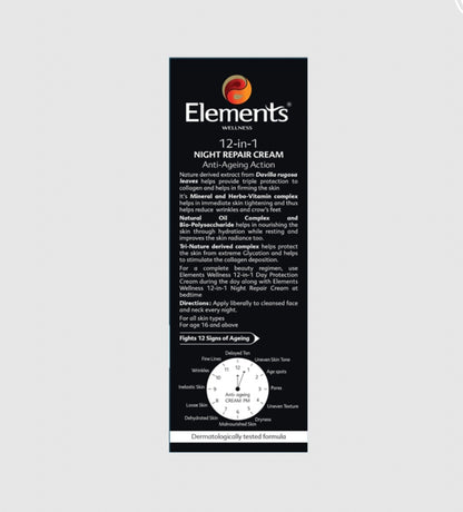 Elements Wellness 12-in-1 Night Repair
Cream (25ml)