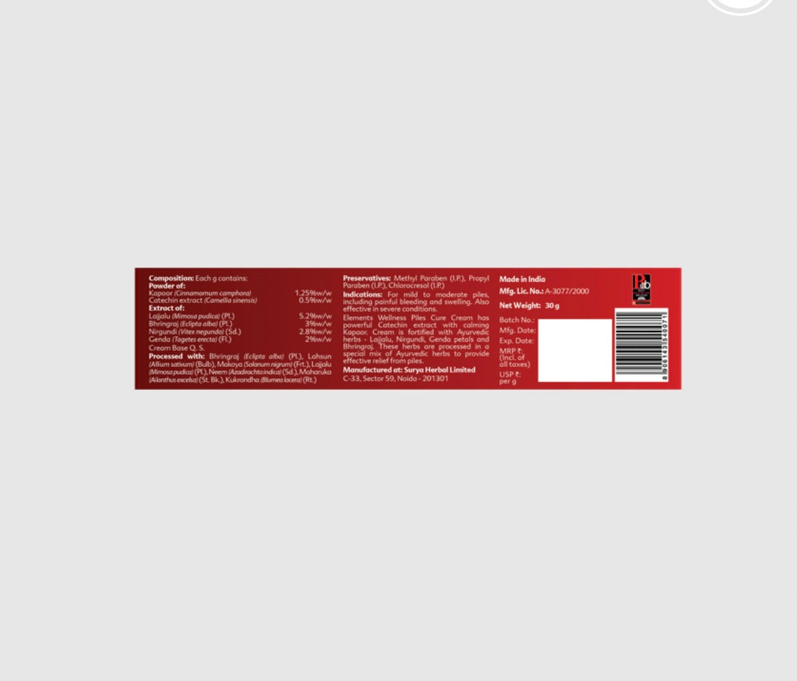 Elements Wellness Piles CC Cream (30g)