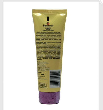Elements Wellness Radiant Glow Face Wash (100g)