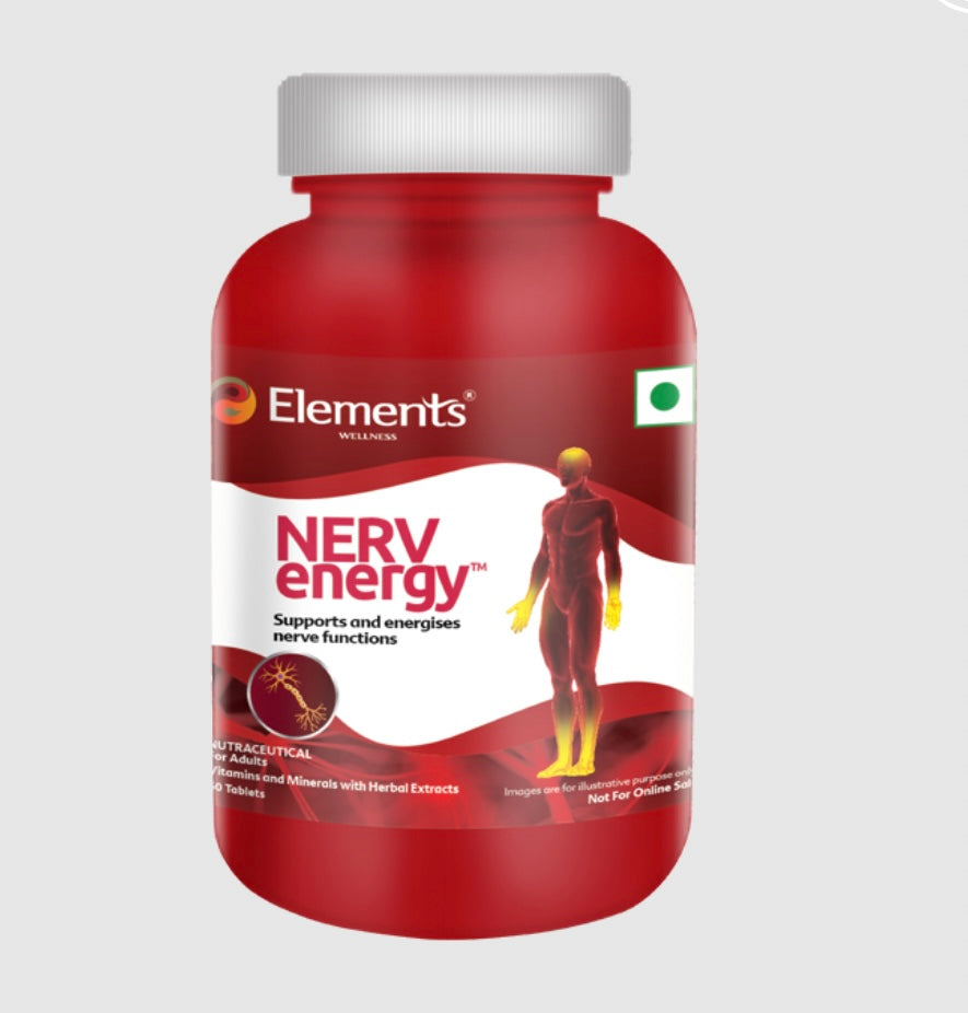 Elements Wellness Nerv Energy (60 Tablets)